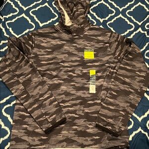 Kohl's Gray Camouflage Hoodie